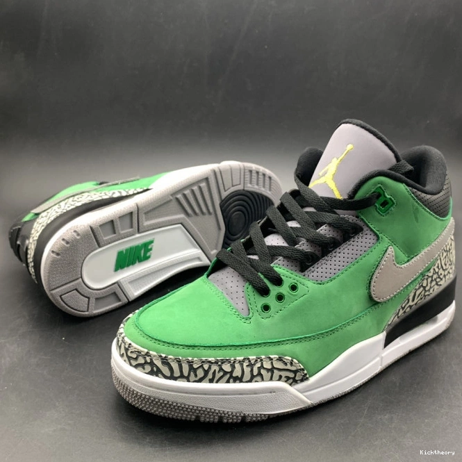Kick Theory Air AJ3 3 PE 867493 shoes Retro Oregon Ducks Jordan Tinker 0725